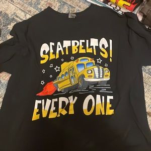 Vintage magic, school bus, T-shirt, size large